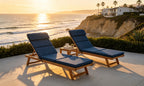 Outdoor Lounge Chair Cushion with Headrest – 1 & 2 Piece Sets, 42" x 72" x 2.75"