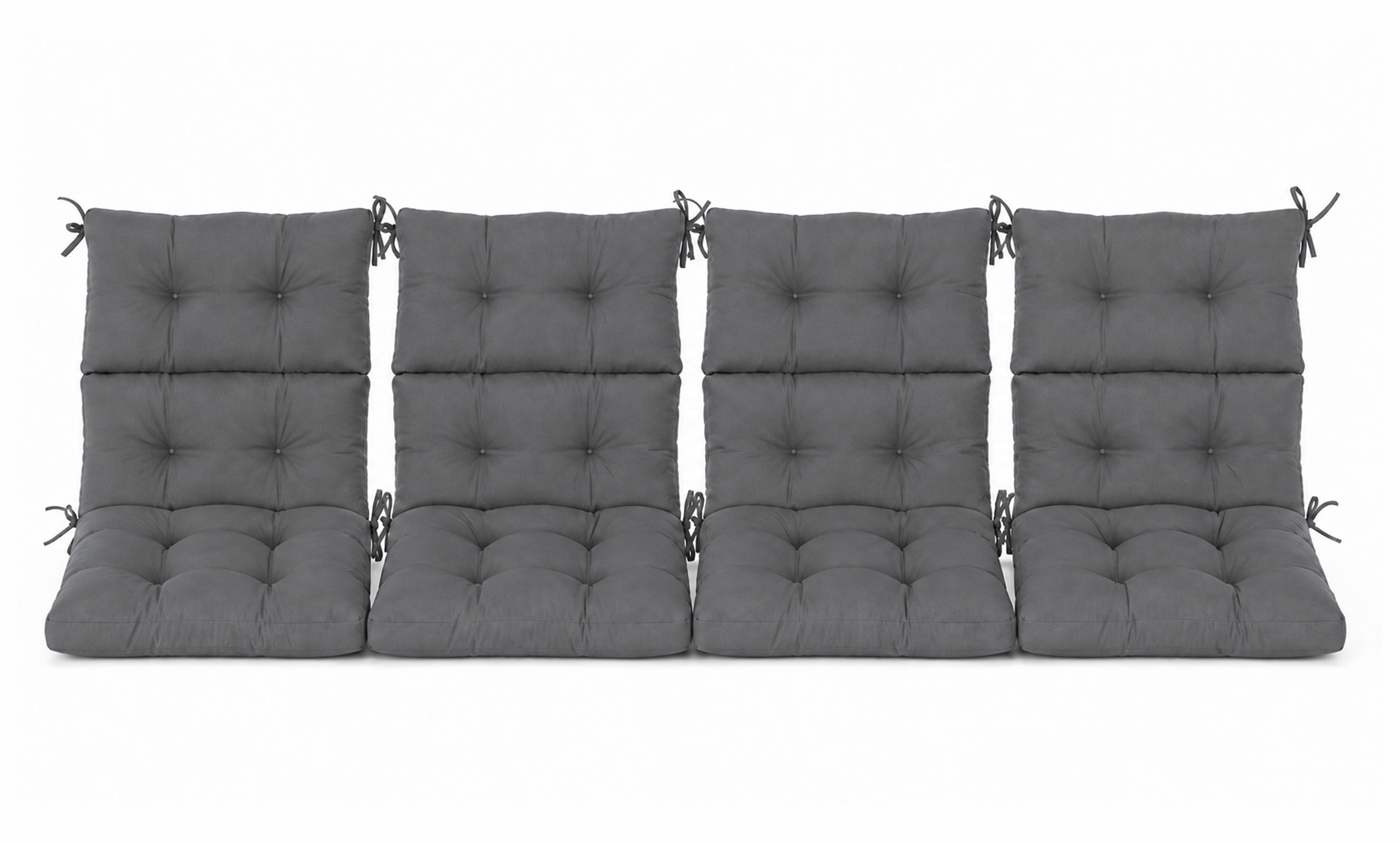 Patio Chair Cushion Set – 2 & 4 Sets, 21" x 20" x 3.5"