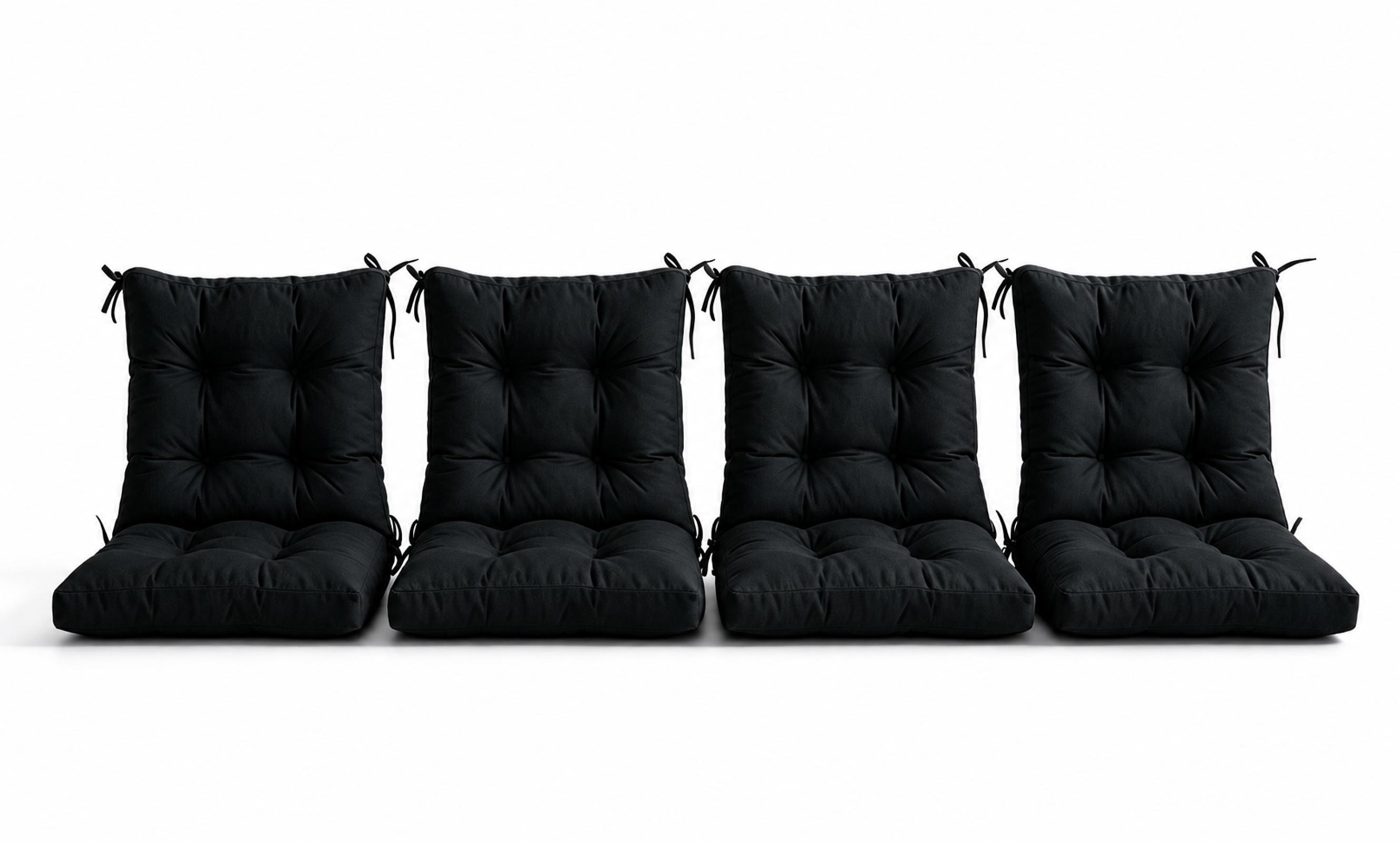 Patio Chair Cushion Set – 2 & 4 Sets, 18" x 18" x 3.5"