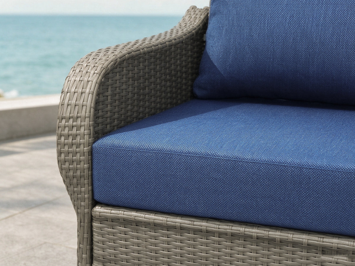 Premium Outdoor Deep Seat Cushion 2 Sets, 24" x 24" x 5.5"