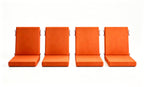 Outdoor Dining Chair Cushions Set of 2 & 4 Sets, 18" x 18" x 3.15"