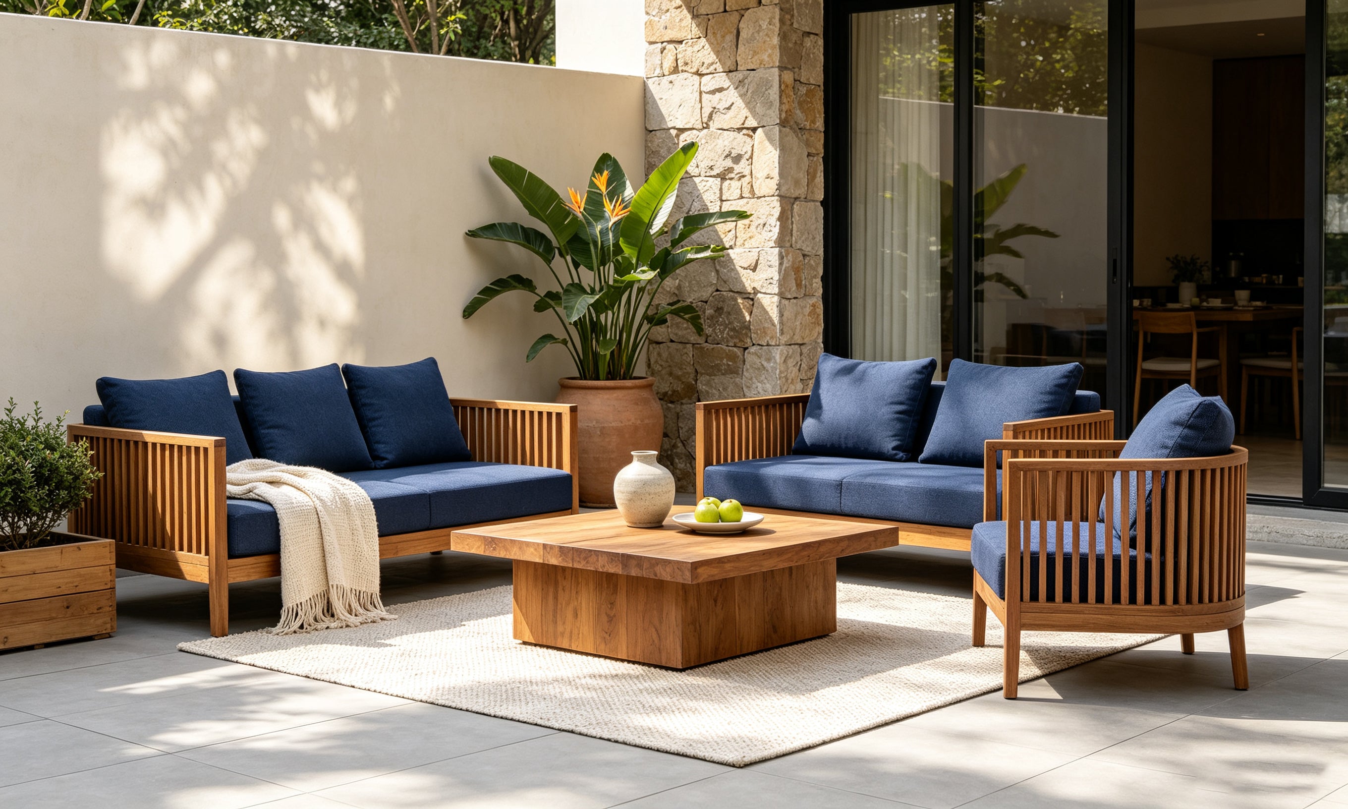Outdoor Waterproof Deep-Seating Back Cushion 24x24x5.5in (Seat not included)