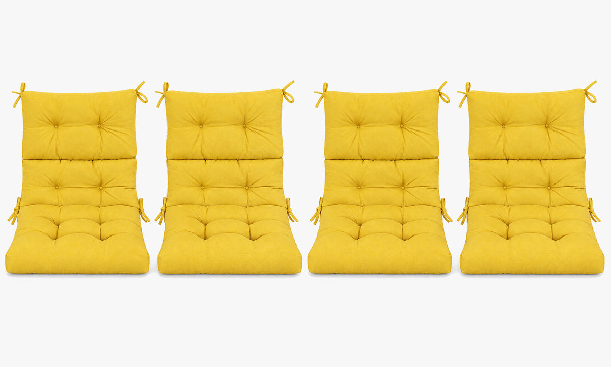 Patio Chair Cushion Set – 2 & 4 Sets, 21" x 20" x 3.5"