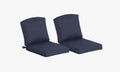 Premium Outdoor Deep Seat Cushion 2 Sets, 24" x 24" x 5.5", Sky Blue
