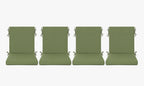 Outdoor Dining Chair Cushions Set of 2 & 4 Sets, 21" x 20" x 3.15"