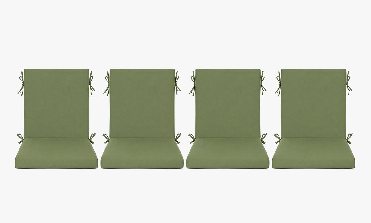 Outdoor Dining Chair Cushions Set of 2 & 4 Sets, 18" x 18" x 3.15"
