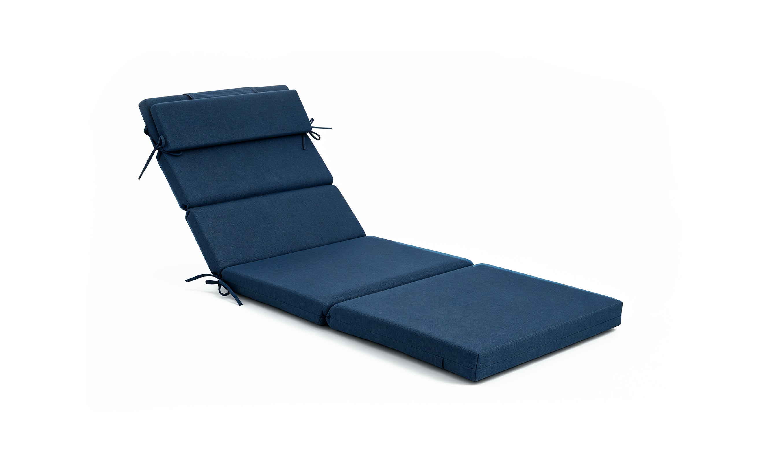 Outdoor Lounge Chair Cushion with Headrest – Dimensions: 42 x 72 x 5.5 Inches