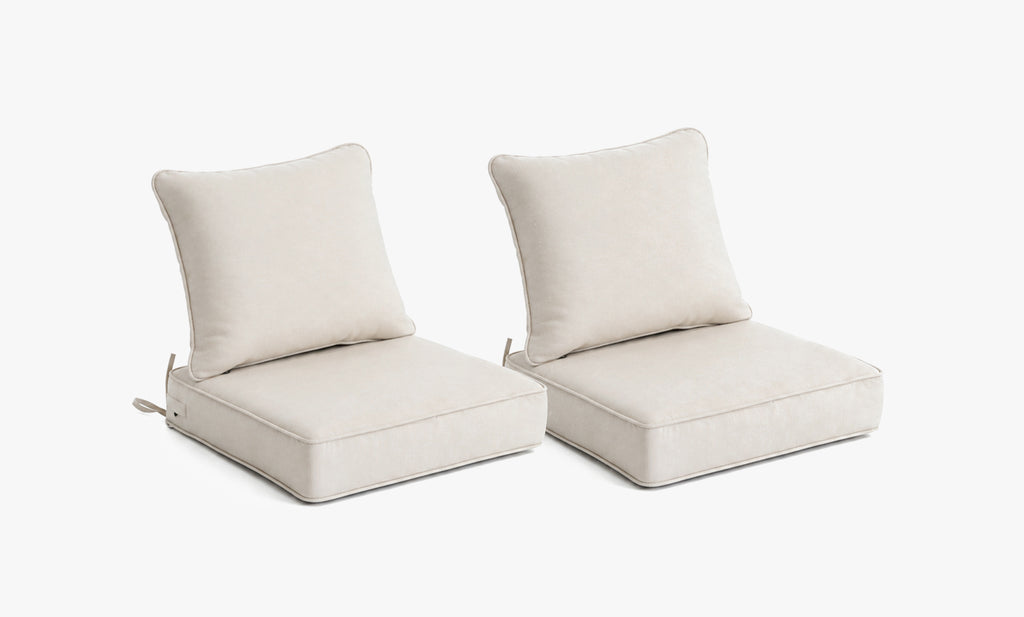 Outdoor Deep Seat Cushion 2 Sets, 22" x 22" x 4.5"