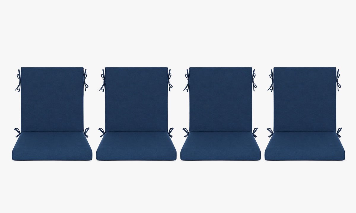 Outdoor Dining Chair Cushions Set of 2 & 4 Sets, 18" x 18" x 3.15"