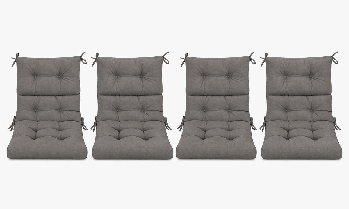 Patio Chair Cushion Set – 2 & 4 Sets, 21" x 20" x 3.5"