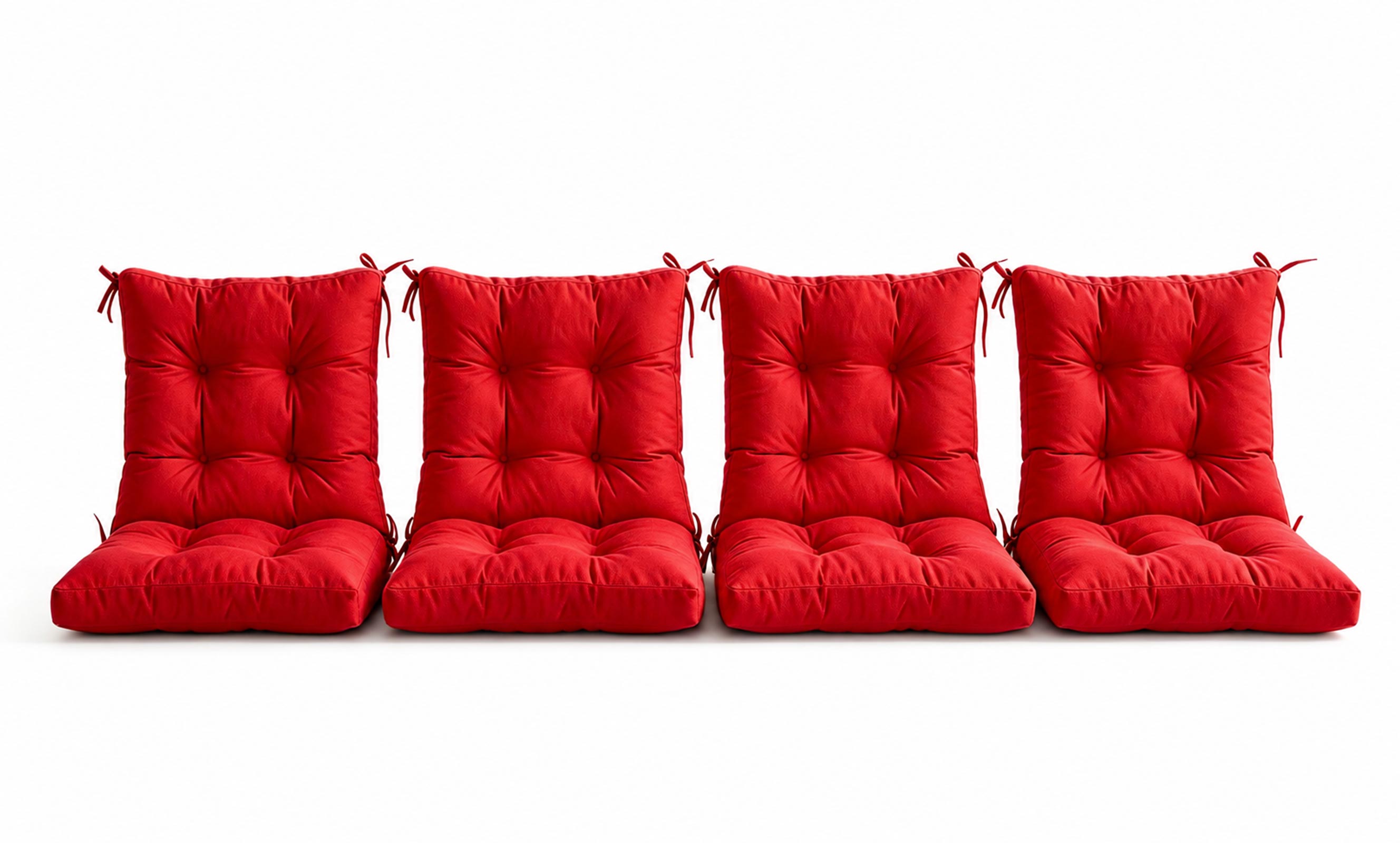 Patio Chair Cushion Set – 2 & 4 Sets, 18" x 18" x 3.5"