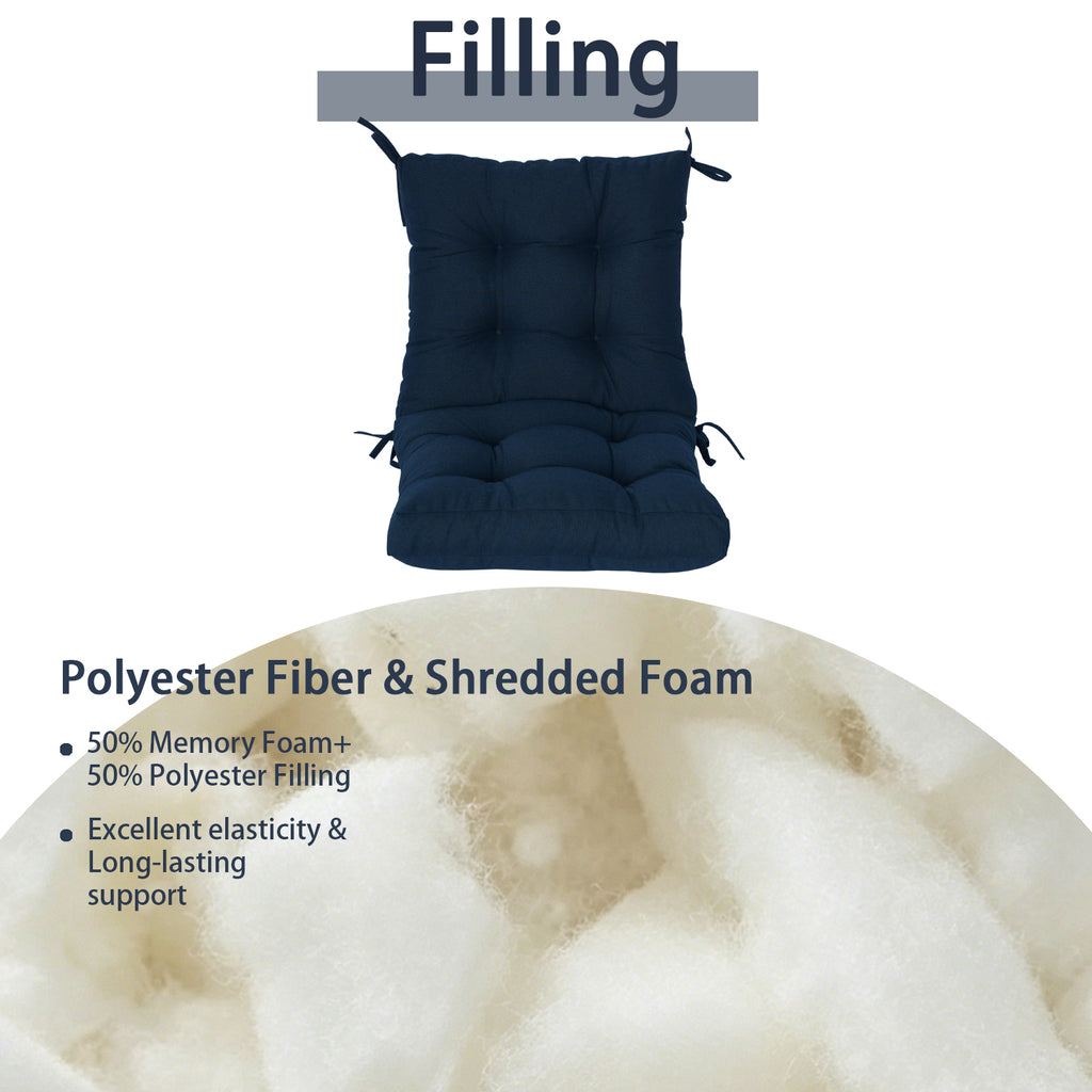 Patio Chair Cushion Set 18 x 18 x 3.5 Inches