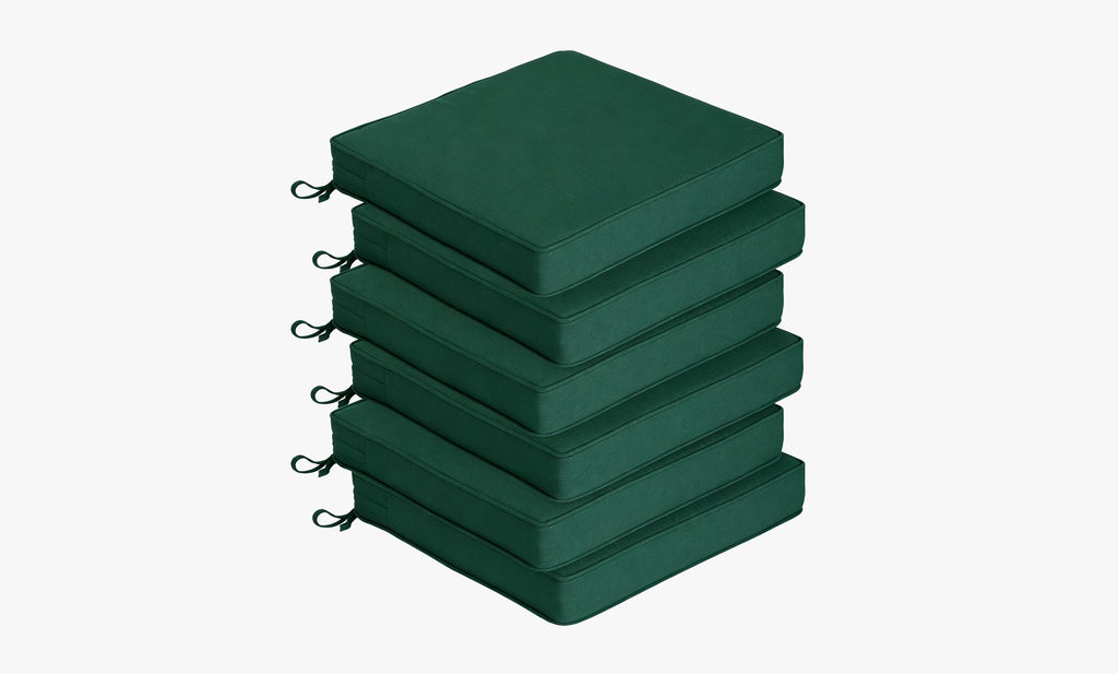 Outdoor Chair Cushion Set – 4 & 6 Sets, 18.5" x 18.5" x 3.15"