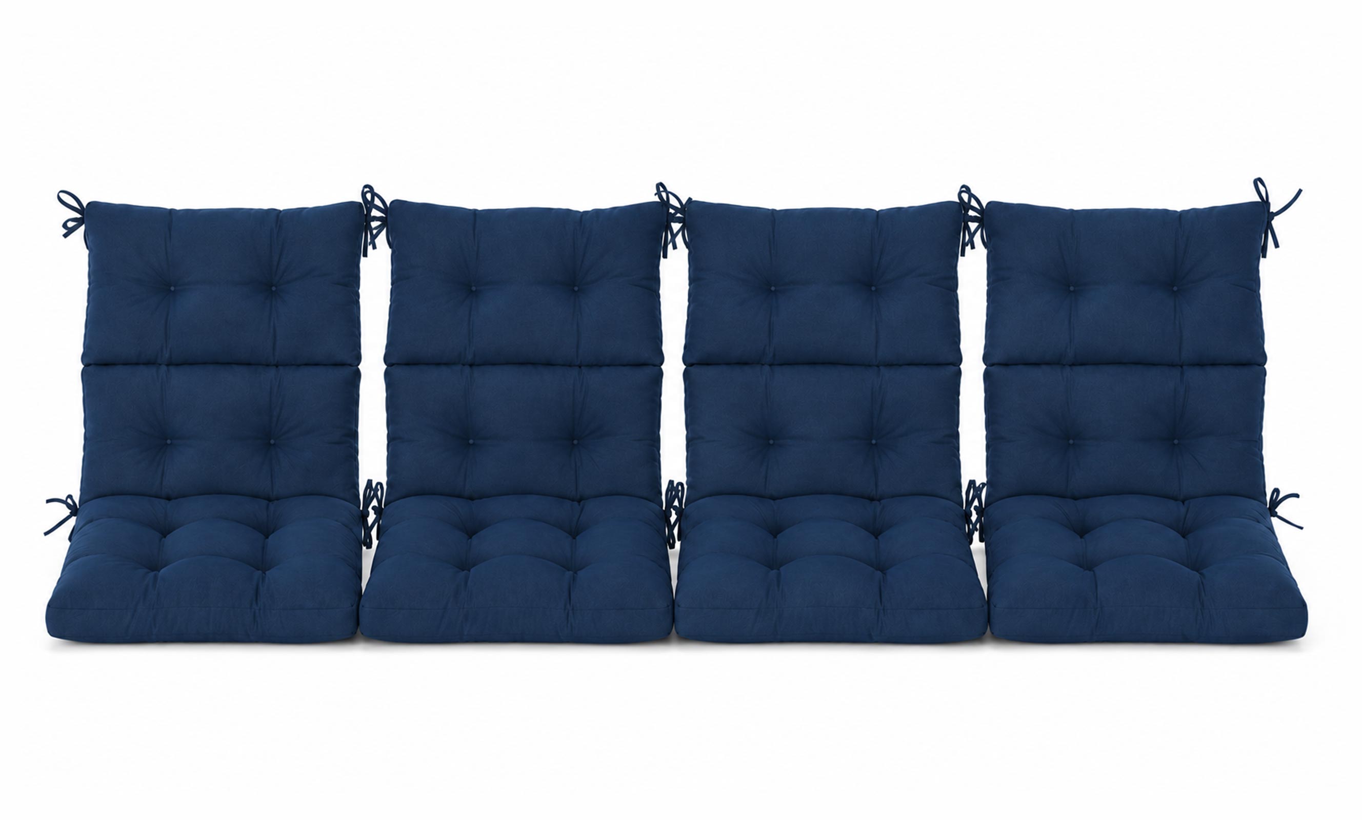 Patio Chair Cushion Set – 2 & 4 Sets, 21" x 20" x 3.5"