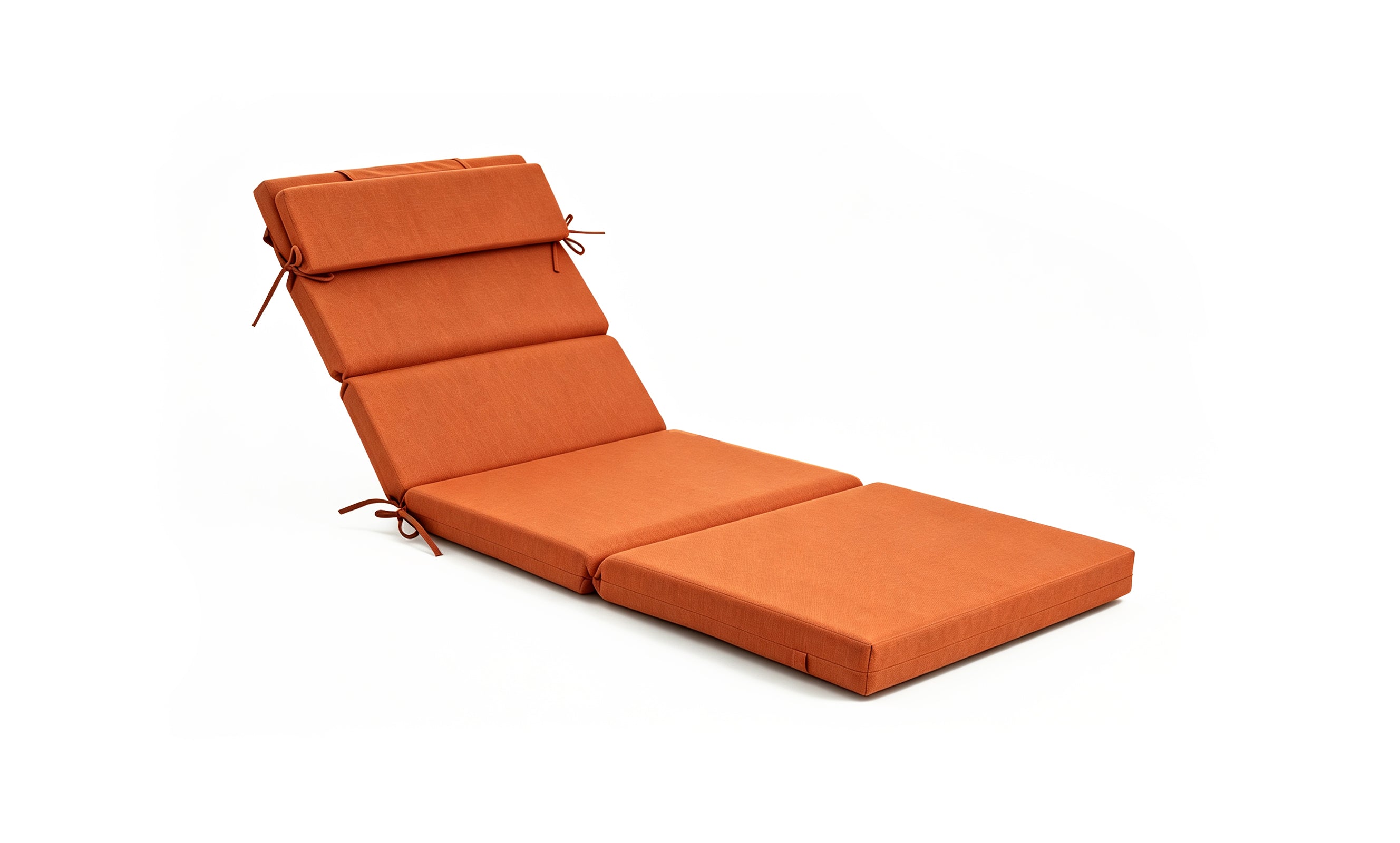 Outdoor Lounge Chair Cushion with Headrest – Dimensions: 42 x 72 x 5.5 Inches