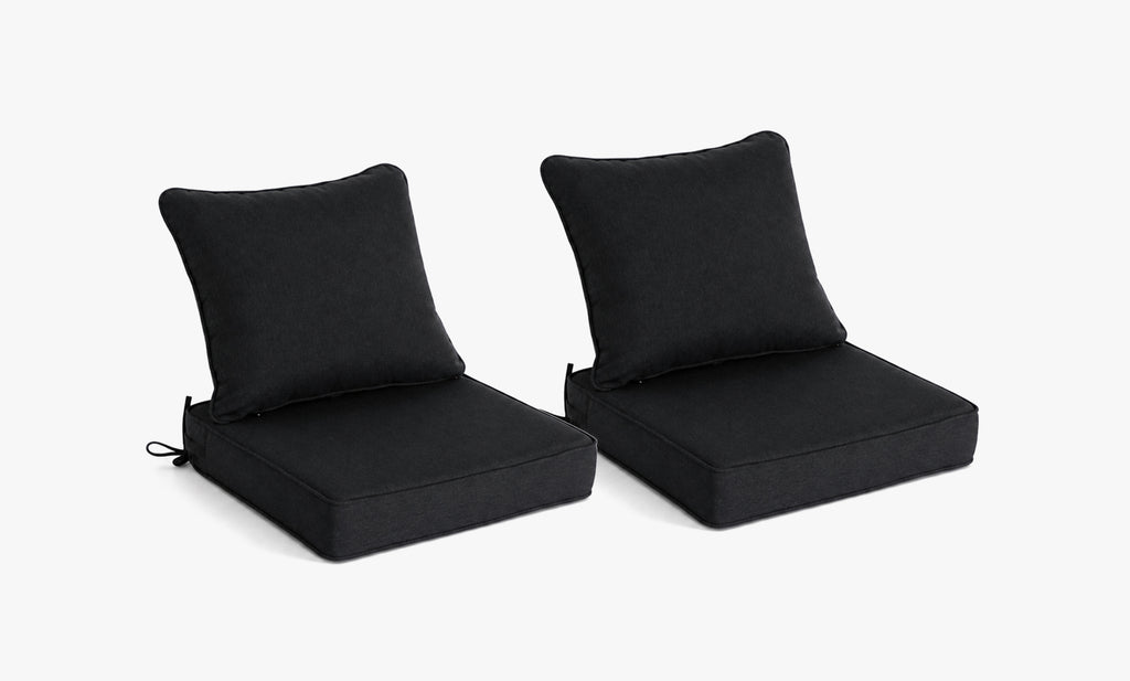 Outdoor Deep Seat Cushion 2 Sets, 22" x 22" x 4.5"