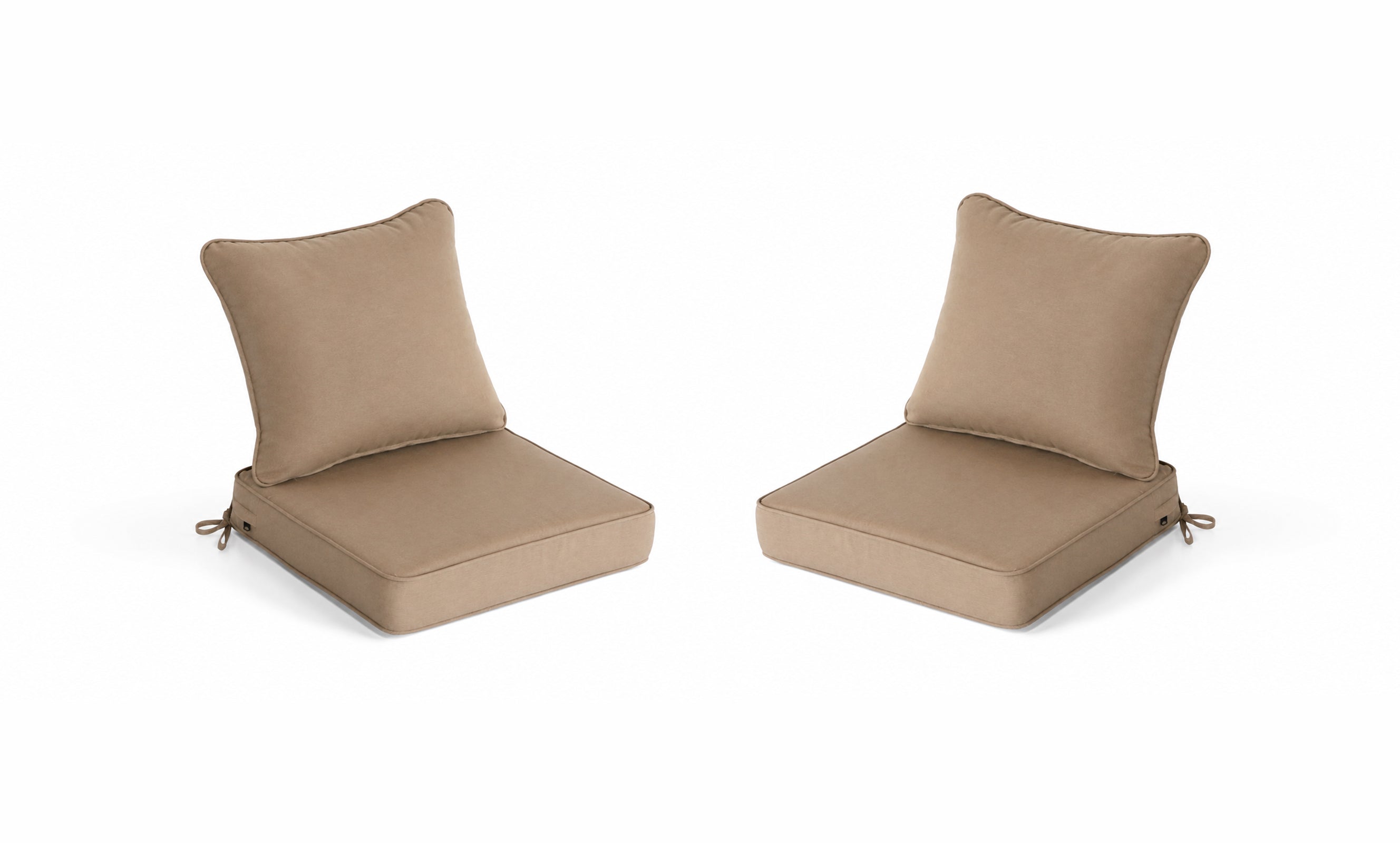Outdoor Deep Seat Cushion 1 & 2 Sets, 19" x 19" x 4"