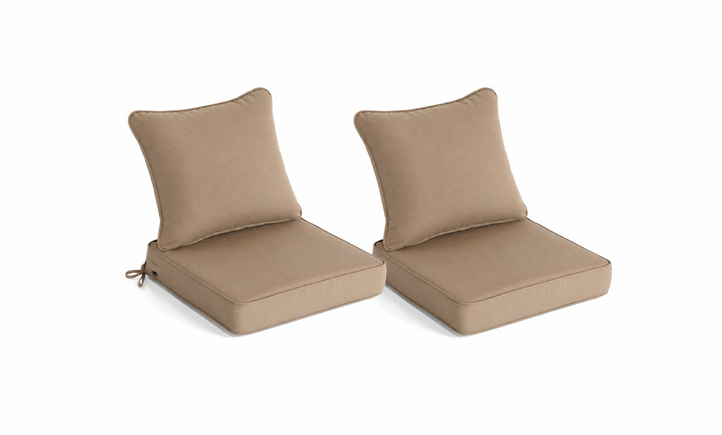 Outdoor Deep Seat Cushion 1 & 2 Sets, 24" x 24" x 5.5"