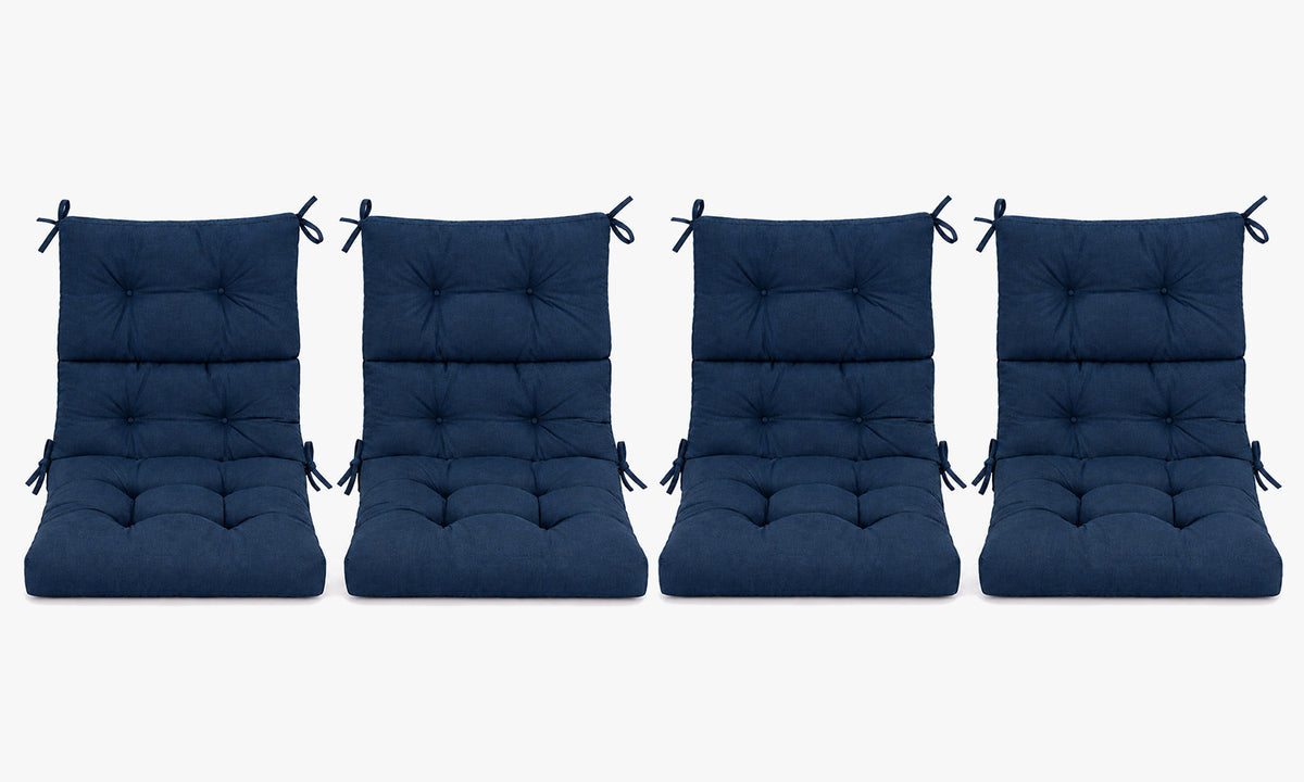 Patio Chair Cushion Set – 2 & 4 Sets, 21" x 20" x 3.5"