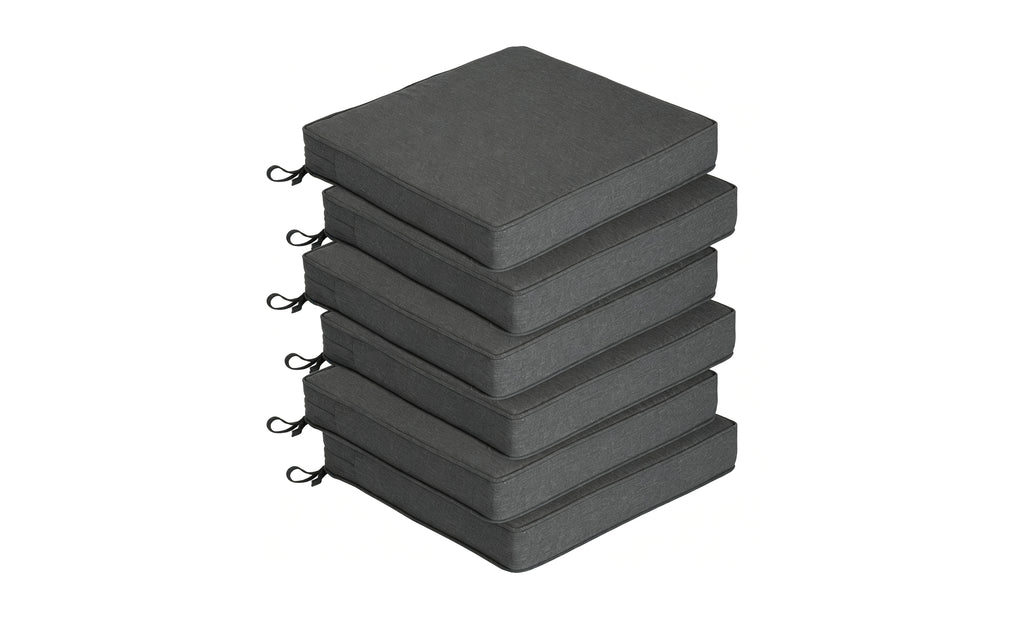 Outdoor Chair Cushion Set – 4 & 6 Sets, 18.5" x 18.5" x 3.15"