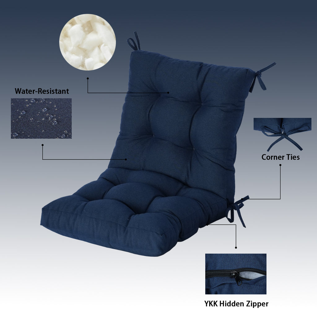 Patio Chair Cushion Set 18 x 18 x 3.5 Inches