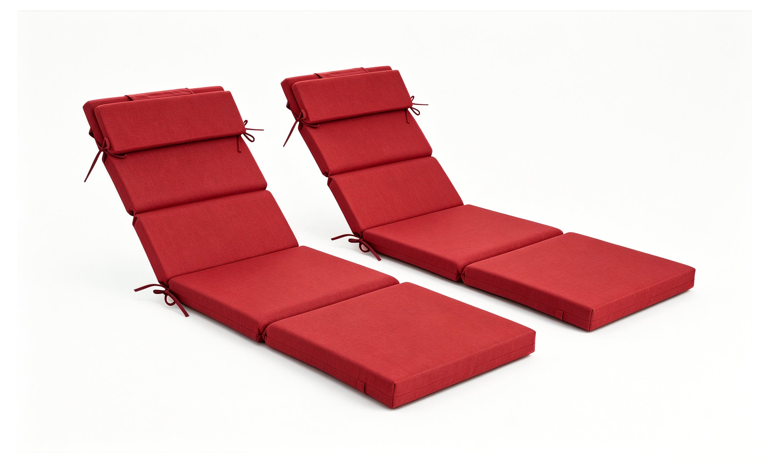 Outdoor Lounge Chair Cushion with Headrest – Dimensions: 42 x 72 x 5.5 Inches
