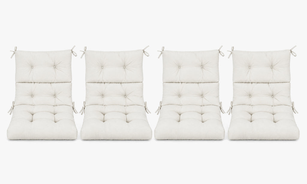 Patio Chair Cushion Set – 2 & 4 Sets, 21" x 20" x 3.5"