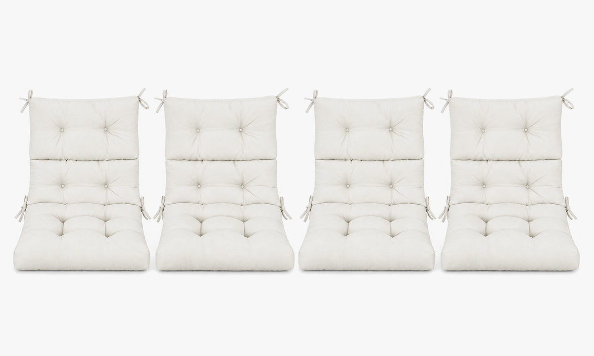 Patio Chair Cushion Set – 2 & 4 Sets, 21" x 20" x 3.5"