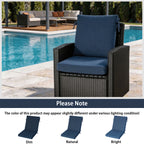 Outdoor Patio/Terrace Chair Cushion Set 21×20×3.15 Inches