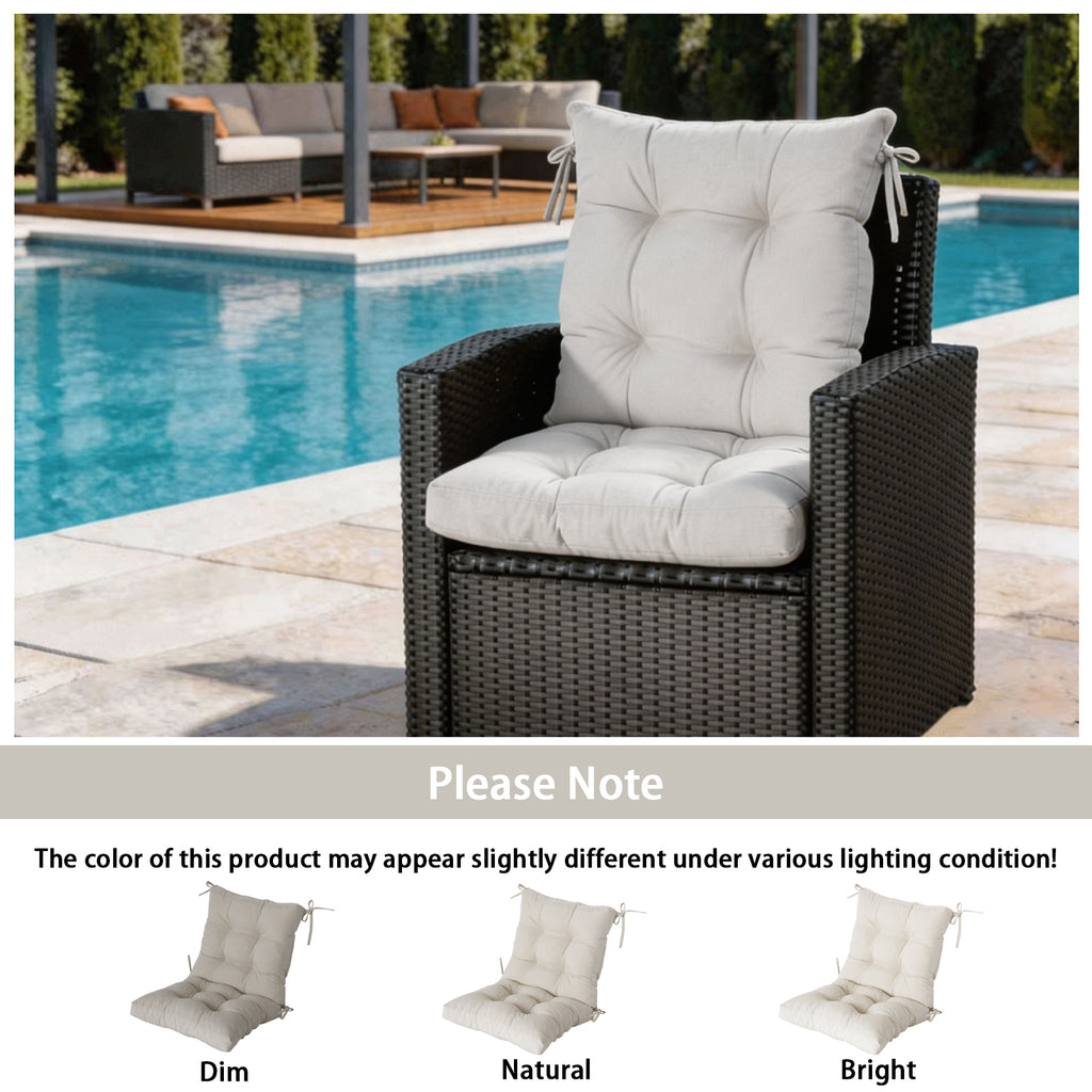 Patio Chair Cushion Set 18 x 18 x 3.5 Inches