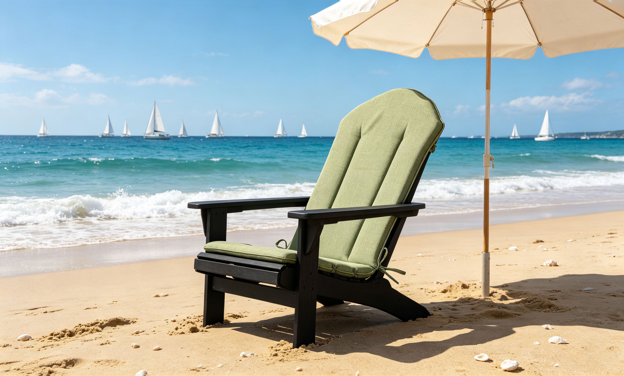 Adirondack Chair Cushion 20x50 in 2-Pack Sage Green