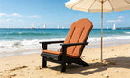 Adirondack Chair Cushion 20x50 in 2-Pack Tangerine