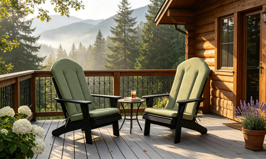 Adirondack Chair Cushion 20x50 in 2-Pack Sage Green