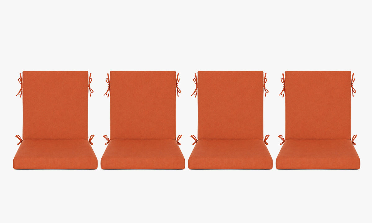 Outdoor Dining Chair Cushions Set of 2 & 4 Sets, 18" x 18" x 3.15"