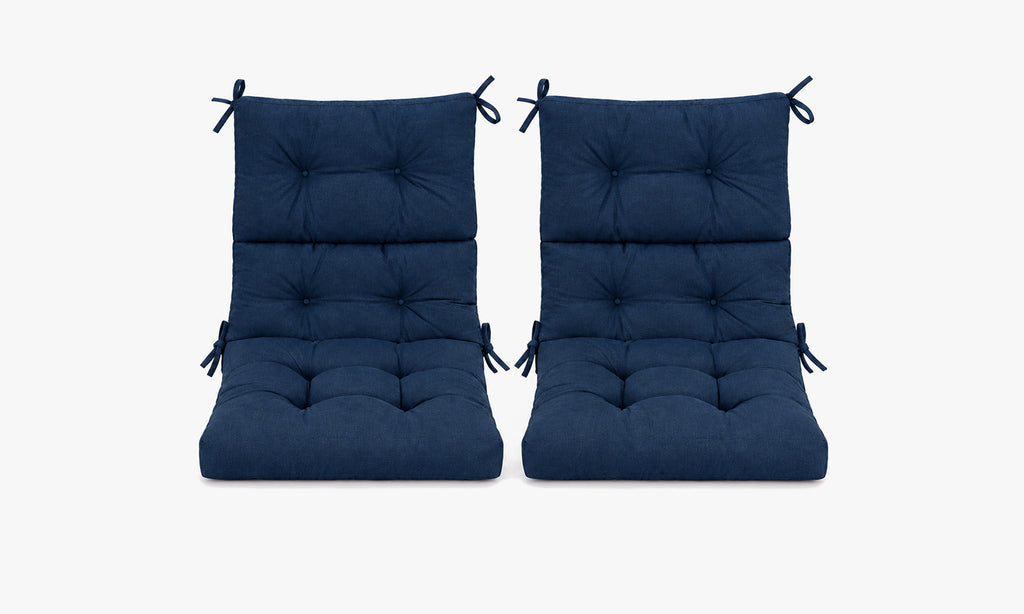 Patio Chair Cushion Set – 2 & 4 Sets, 21" x 20" x 3.5"