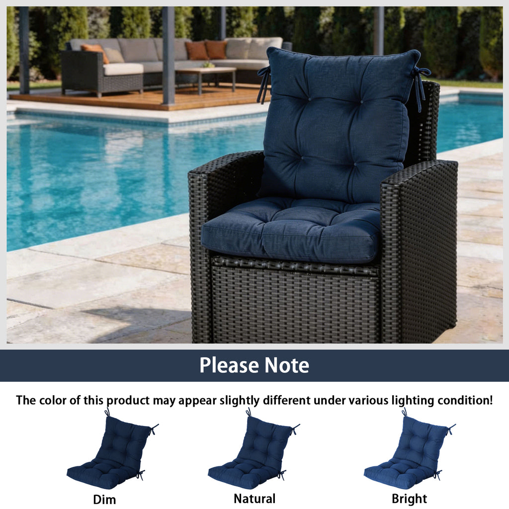 Patio Chair Cushion Set 18 x 18 x 3.5 Inches