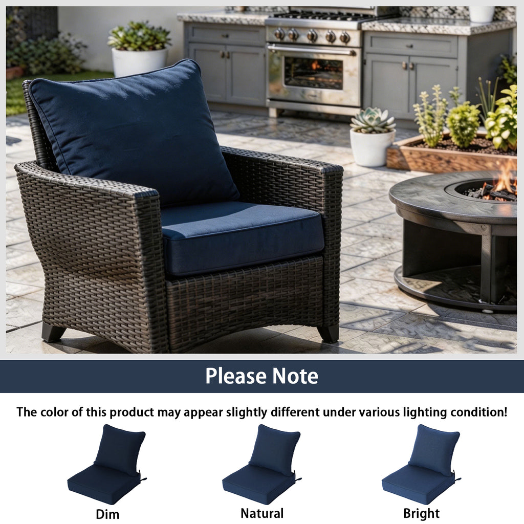 Patio/Terrace Deep-Seat Cushion 19×19×4 Inches