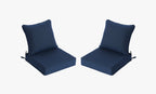 Outdoor Deep Seat Cushion 2 Sets, 22" x 24" x 5"