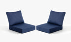 Premium Outdoor Deep Seat Cushion 2 Sets, 24" x 24" x 5.5"