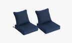 Outdoor Deep Seat Cushion 2 Sets, 22" x 22" x 4.5"