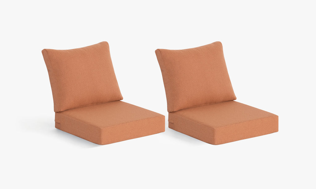 Premium Outdoor Deep Seat Cushion 2 Sets, 24" x 24" x 5.5"