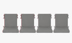 Outdoor Dining Chair Cushions Set of 2 & 4 Sets, 21" x 20" x 3.15"