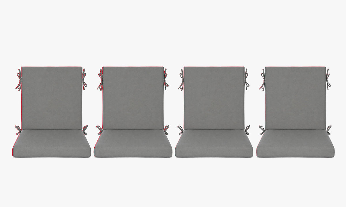 Outdoor Dining Chair Cushions Set of 2 & 4 Sets, 18" x 18" x 3.15"