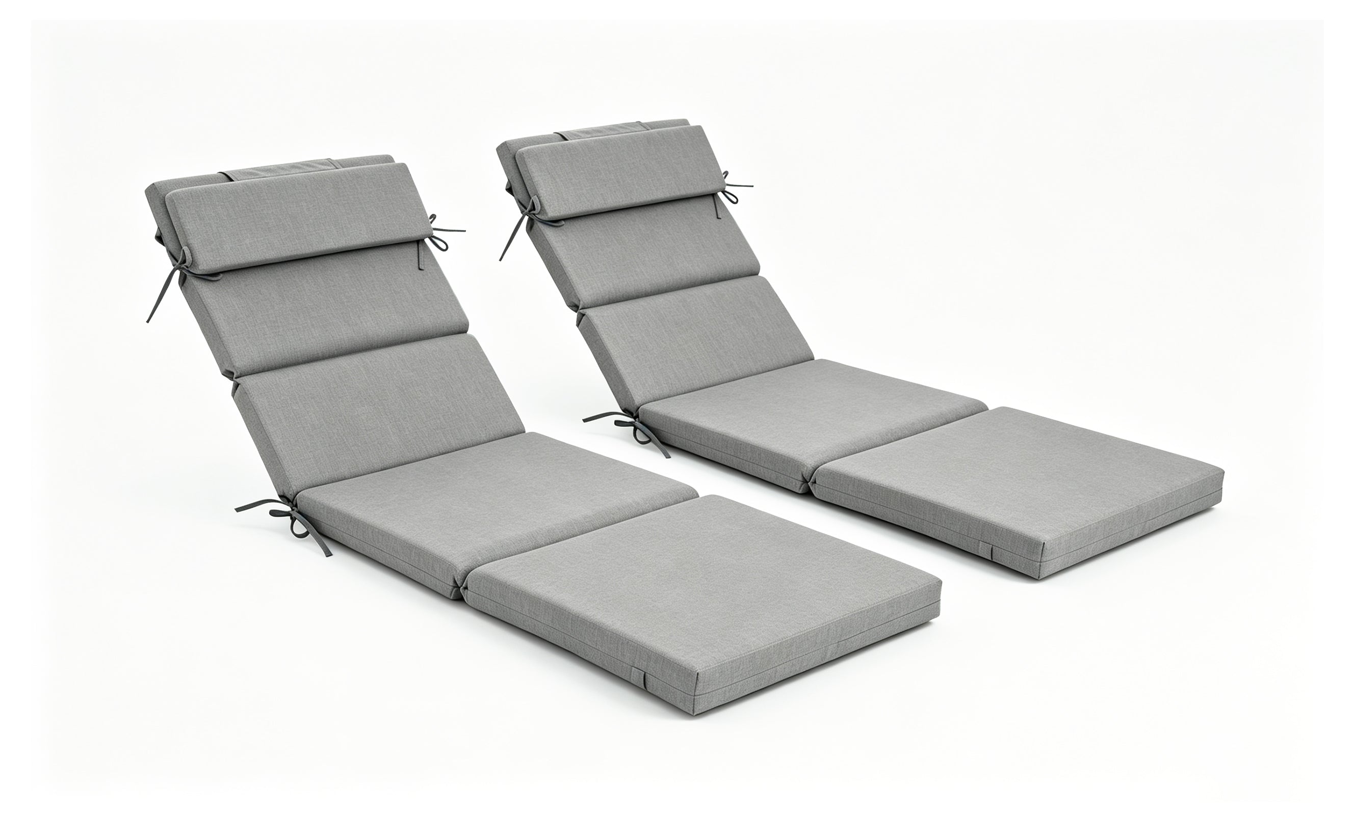 Outdoor Lounge Chair Cushion with Headrest – Dimensions: 42 x 72 x 5.5 Inches