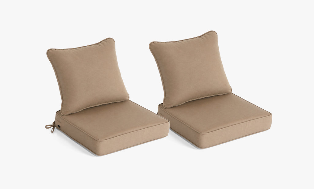 Outdoor Deep Seat Cushion 2 Sets, 22" x 22" x 4.5"