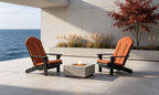 Adirondack Chair Cushion 20x50 in 2-Pack Tangerine