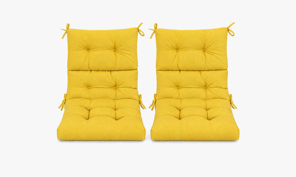 Patio Chair Cushion Set – 2 & 4 Sets, 21" x 20" x 3.5"