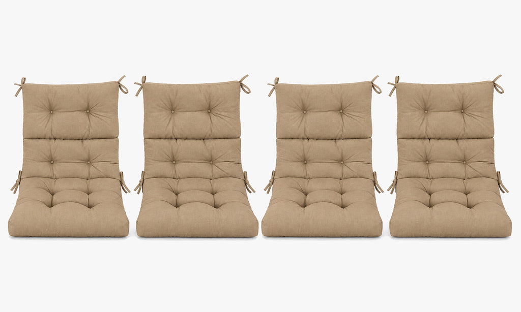 Patio Chair Cushion Set – 2 & 4 Sets, 21" x 20" x 3.5"