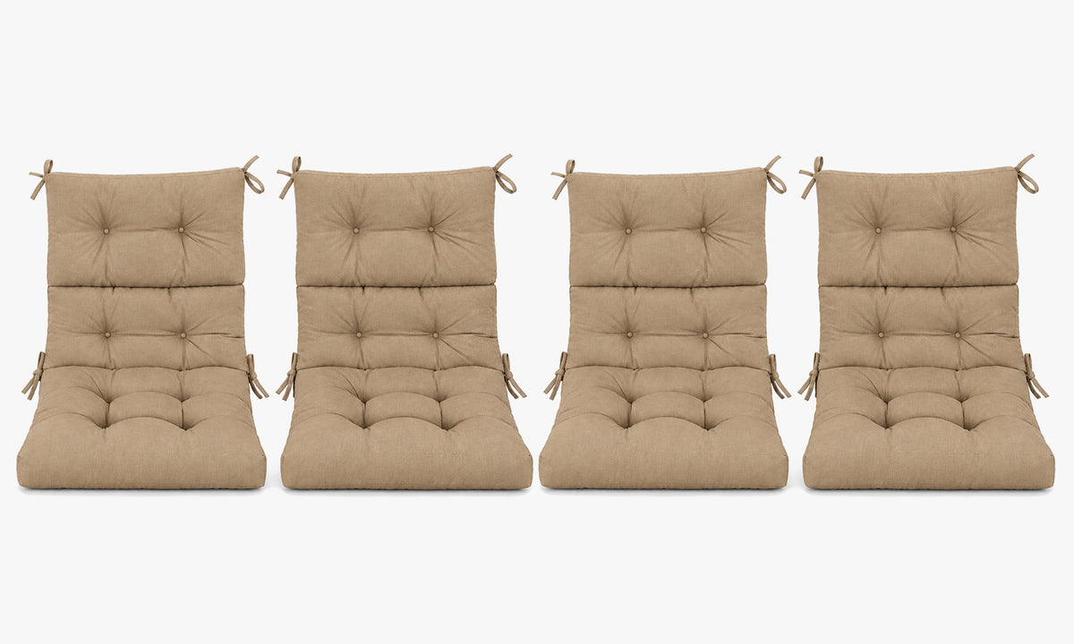 Patio Chair Cushion Set – 2 & 4 Sets, 21" x 20" x 3.5"