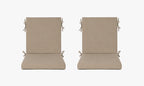Outdoor Dining Chair Cushions Set of 2 & 4 Sets, 21" x 20" x 3.15"